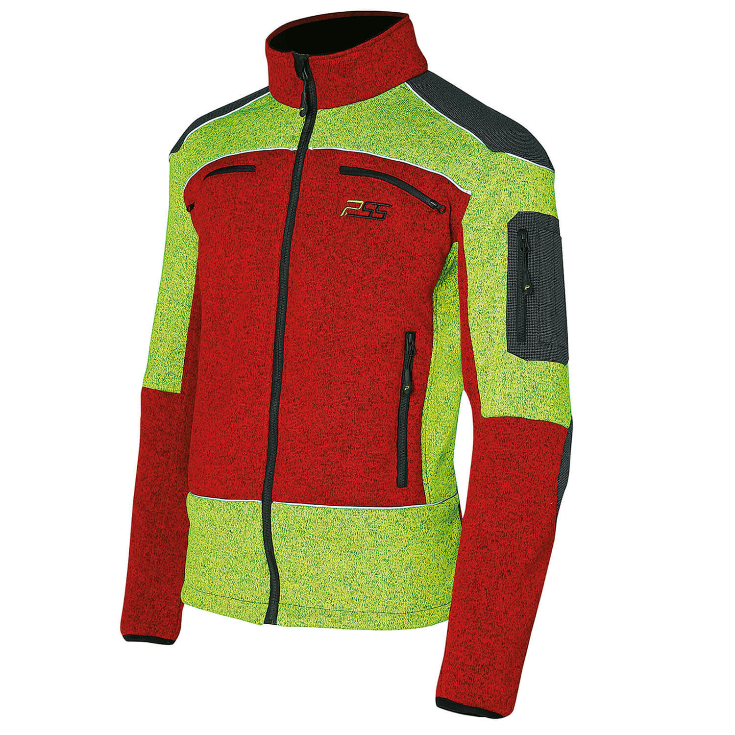 P.SS Strickjacke X-treme Arctic (Rot/Gelb) - Jagdjacken