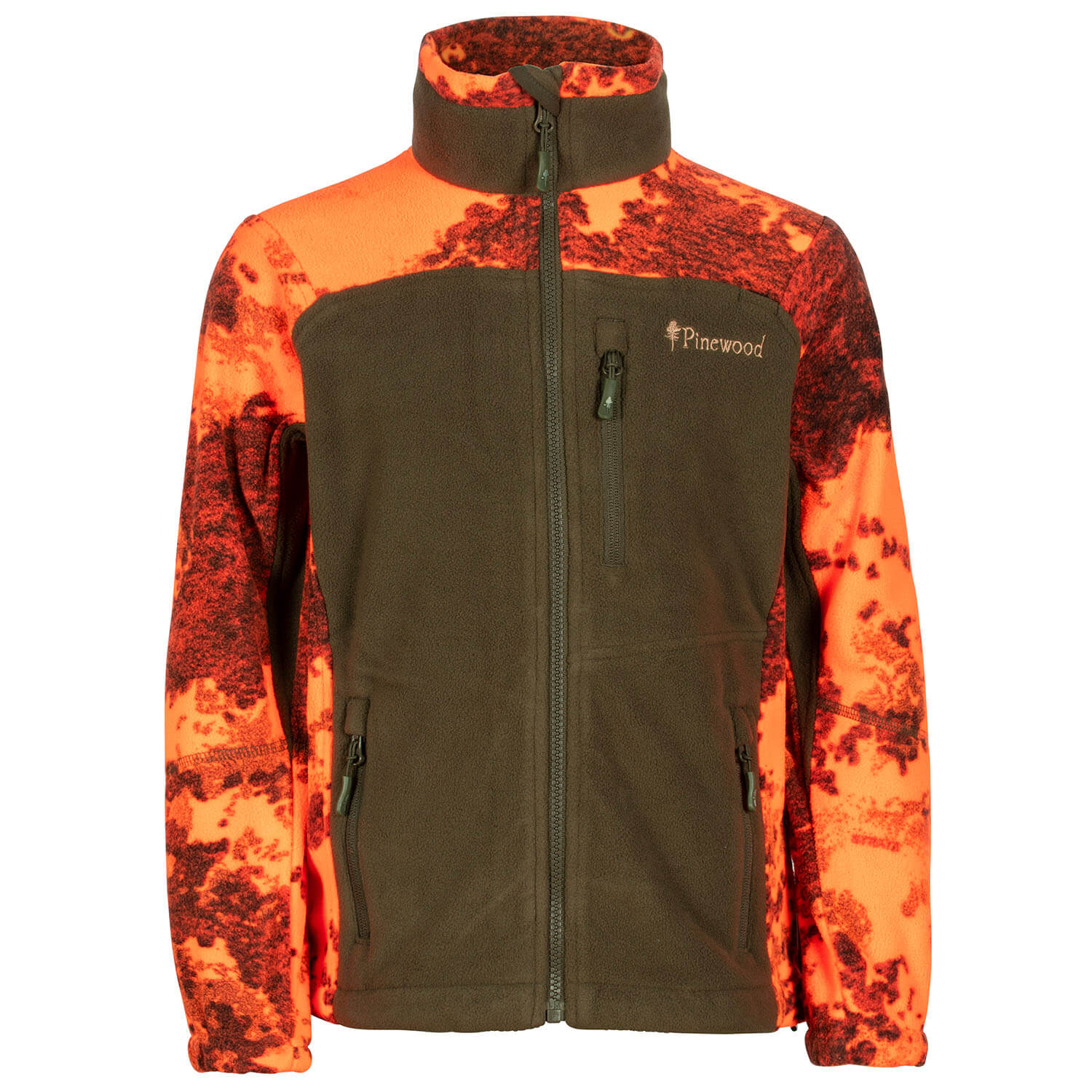 Pinewood Fleecejacke Furudal Kids (AP Blaze/Green)