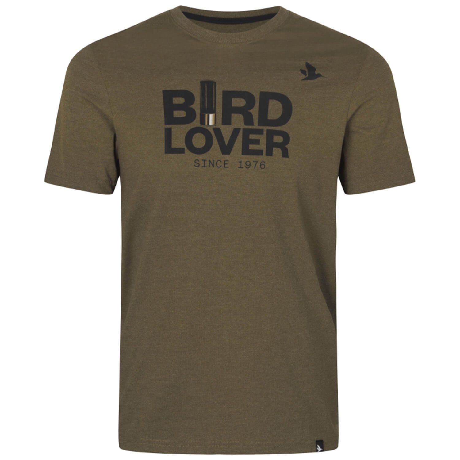 Seeland T-Shirt Bird Lover (Dark Olive Melange) - Shirts
